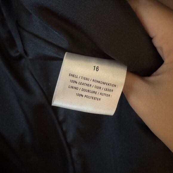 vintage leather blazer jacket size medium - Picture 8 of 11